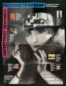 Vintage 1987-88 Pertaining to Duchamp Artist Lecture Series Philadelphia Art - Picture 1 of 4