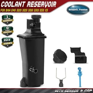 Radiator Coolant Overflow Expansion Tank Bottle Reservoir with Sensor for BMW - Bild 1 von 7