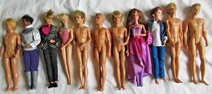 Lot of 11 Barbie Dolls 9 Boy Dolls and 2 Girl Dolls - Picture 1 of 8