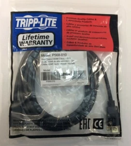 Tripp Lite 10 Fuß High Speed HDMI Kabel Digital Video mit Audio 4K x 2K M/M10 NEU - Bild 1 von 1