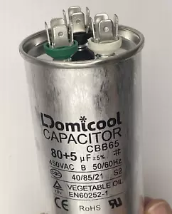 80+5mf 80/5MFD dual run/start capacitor CBB65 compressor/fan HVAC Cool Heat Pump - Picture 1 of 5