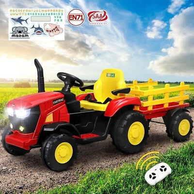 Mazam XL Ride On Tractor 12V Kids Electric Vehicle Toy Cars Remote Control Gift - image 1 of 4