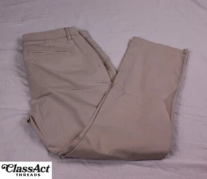 Bonobos Pantalone Uomo Beige Chino Dritto Piatto Frontale Cotone Tag Tg 32X32 (33X29,5) - Foto 1 di 4