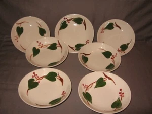 Lot of 7 Blue Ridge Southern Potteries Stanhome Ivy Fruit Bowls 5 1/4" VGC - Picture 1 of 4
