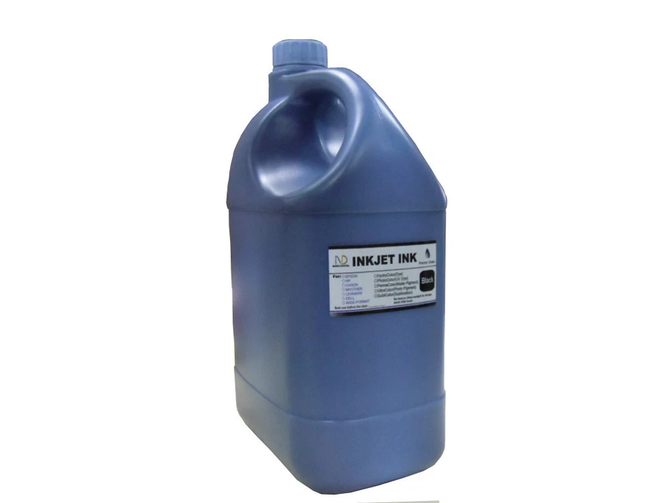 Galão de tinta preta a granel para TODOS OS carrinhos HP Canon Lexmark Dell - Imagem 1 de 1