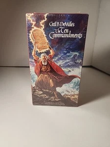 NEW Ten Commandments VHS Video Movie Charlton Heston 10 Commandments - Imagen 1 de 6