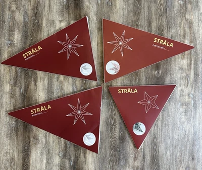 IKEA Strala Lights Red Green White Paper Lanterns Holiday Stars Hanging - Image 1 of 4