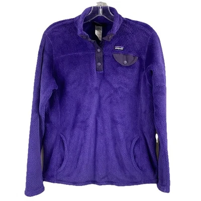 Patagonia Synchilla Snap Pullover Youth Size XXL 16-18 Purple Fleece Jacket - Image 1 of 4