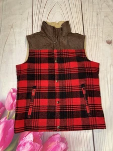 Lucky Brand Herren karierte Huntington Weste Sherpa gefüttert Größe Large $ 229 - Bild 1 von 3