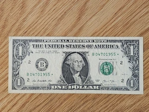 2013 B RARE DUPLICATE FORT WORTH $1 STAR NOTE B04701955* - Picture 1 of 5