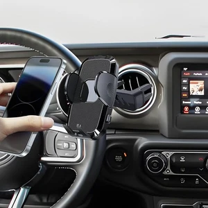 Car Cell Mount with Jeep Wrangler (2007-2024) /JL JK 4XE Gladiator (2020-2024... - Picture 1 of 7