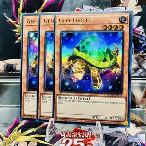 3x Yugioh Playset Gem-Turtle BLMM-EN111 Ultra Rare 1st Ed Near Mint - Picture 1 of 1