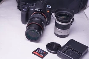 Sony Alpha A300 digitale 10,2-MP-Spiegelreflexkamera Minolta Objektiv 28–80 mm & 70–210 mm - Bild 1 von 12