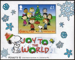 GIBRALTAR MNH 2003 MS1071 CHRISTMAS: PEANUTS (CARTOON) MINISHEET - Picture 1 of 1