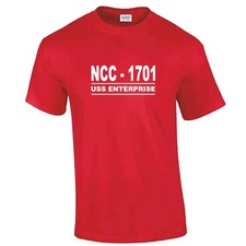 NCC 1701 TShirt - USS Enterprise Star Trek Spock Captain Kirk Present Gift