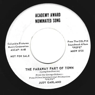 7 «JUDY GARLAND 45 «Далекая часть города» промо не для продажи «Pepe» M8OW 5725 - Изображение 1 из 2