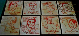 60s NFL Football Players Wood Coasters Alworth, Butkus, Snell, Lamonica etcLot 8 - Bild 1 von 11