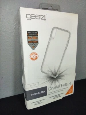 Gear4 Crystal Palace Apple iPhone XS Max Thin Clear Case Protector Skin, *READ* - Image 1 of 4