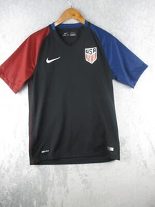 Nike USMNT Soccer Jersey Men Size M Black USA 2016 - Picture 1 of 12