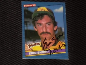 ERIC SHOW 1986 DONRUSS ROOKIE SIGNED AUTOGRAPHED CARD #234 PADRES JSA - Picture 1 of 2