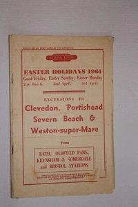 BRITSH RAILWAYS WESTERN REGION EASTER HOLIDAY EXCURSIONS 1961 - Picture 1 of 2