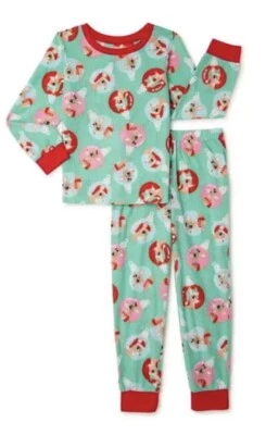 Pijama de Natal Rudolph the Red Nosed Reindeer feminino manga longa tamanho M 7/8 - Imagem 1 de 3