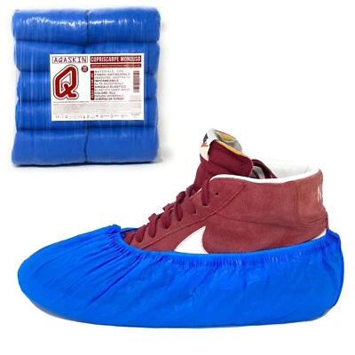 100 pezzi Copriscarpe Monouso calzari copri scarpa usa e getta DPI 5 grammi - Immagine 1 di 4