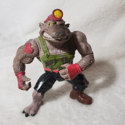 TMNT Teenage Mutant Ninja Turtles Dirtbag Action Figure 1991 Playmates No Tail - Image 1 of 4