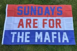 Buffalo Bills Sundays are for the Mafia Buffalo 3X5 Flag Man Cave 3 x 5 . - Picture 1 of 1