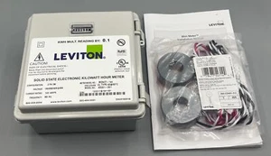 Leviton MDNCT-1xx Dual Element Watt Hour Meter 6S201-D01 Solid State Submeter - Picture 1 of 4