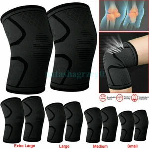 Knee Support Compression Sleeve Brace Patella Arthritis Pain Relief Gym AU HOT - Picture 1 of 15