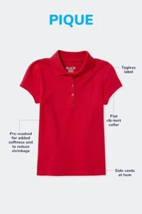 The Children’s Place Boys Size XS (4/5) Redwood Uniform Pique Polo NEW - Picture 1 of 3