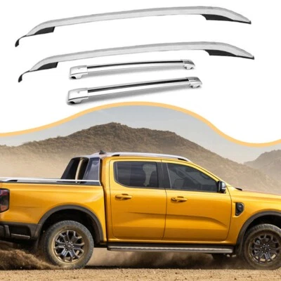 4Pcs for Ford Ranger T9 2023-2025 Side Roof Rail Rack Cross Bar Accessories - Image 1 of 4