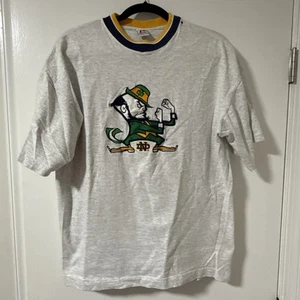 Camicia irlandese vintage anni 90 Legends Athletics Notre Dame Fighting taglia L made in USA - Foto 1 di 13