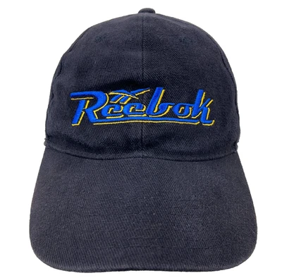 Gorra Reebok Vintage Snapback Negra Azul Desteñida Años 90 Y2K Deportes Adulto Retro Foto 1 de 4