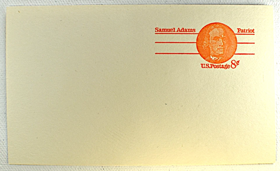 US POSTAL CARD SCOTT #UX66 SAMUEL ADAMS 8C MNH, 1973 - Image 1 of 2