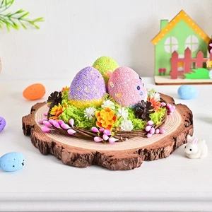 Ostern Tischdeko mit skurrilem Rattan f��r Nest Ornamente - Bild 1 von 11
