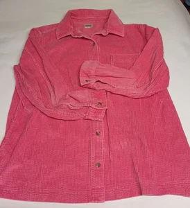 Vintage LL Bean Cord Damen Hemd Rosa XL Reg Baumwolle 27" Brustumfang Entspannt Komfort - Bild 1 von 4