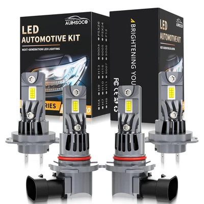 Kit combinado de 4 bombillas LED de haz alto/bajo para Hyundai Elantra GT 2019 2020 Foto 1 de 4
