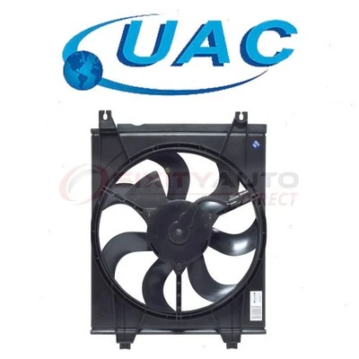 UAC AC Condenser Fan Assembly for 2004-2009 Kia Spectra - Heating Air aw Foto 1 de 4