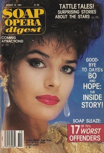 Soap Opera Digest Mar 10, 1987 KRISTIAN ALFONSO-PETER RECKELL-LOUISE SOREL-DAYS - Picture 1 of 5