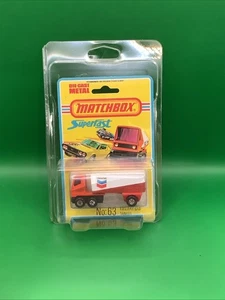 Matchbox 1975 Lesney 1-75 No 63 Freeway Gas Tanker Chevron Superfast mit Protektor - Bild 1 von 3