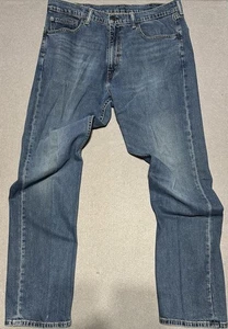 Levi’s 505 Men’s Jeans Blue Denim Straight Leg W38 L34 Classic Fit Medium Wash - Picture 1 of 5