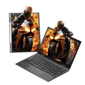 2-in-1 Mini Laptop: 10.95" 2K FHD IPS Touchscreen, N95 CPU,16GB 16G+1TB Gray - Picture 1 of 7