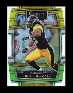 Select Prizm 2021 troquelado verde y amarillo #41 Troy Polamalu Steelers - Imagen 1 de 3