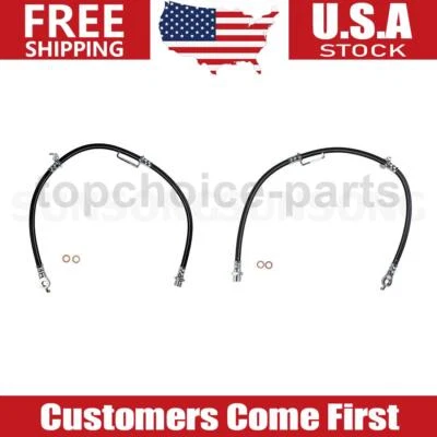 2x Línea de freno de manguera de freno delantera izquierda y derecha para Toyota Prius 2010-2015 Foto 1 de 4