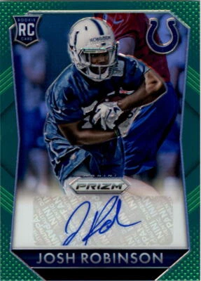 2015 Panini Prizm Rookie Autographs Prizms Green #RSJR Josh Robinson Auto /99 - Image 1 of 2