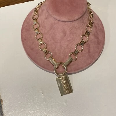 HANGE TAG D FOR DANNIJO ELISA BOOK CHAIN LINKS PENDANT NECKLACE Foto 1 de 4