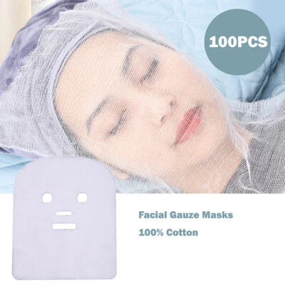 100Pcs Facial Gauze Masks Face Slimming Remove Eye Pouch Skin Care Mask Bea ZS - Image 1 of 4