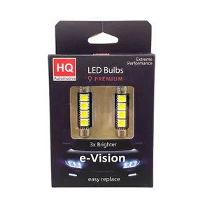 HQ Automotive Festoon 44mm 42mm C10W 264 LED interior Car Bulbs Canbus WHITE - Picture 1 of 3